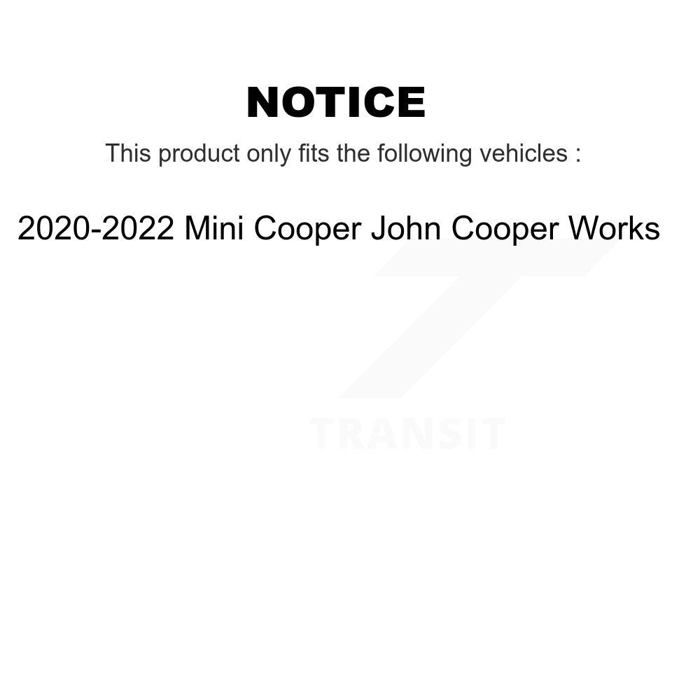 Drilled Slot Brake Rotor Ceramic Pad Front Kit For Mini Cooper John Works