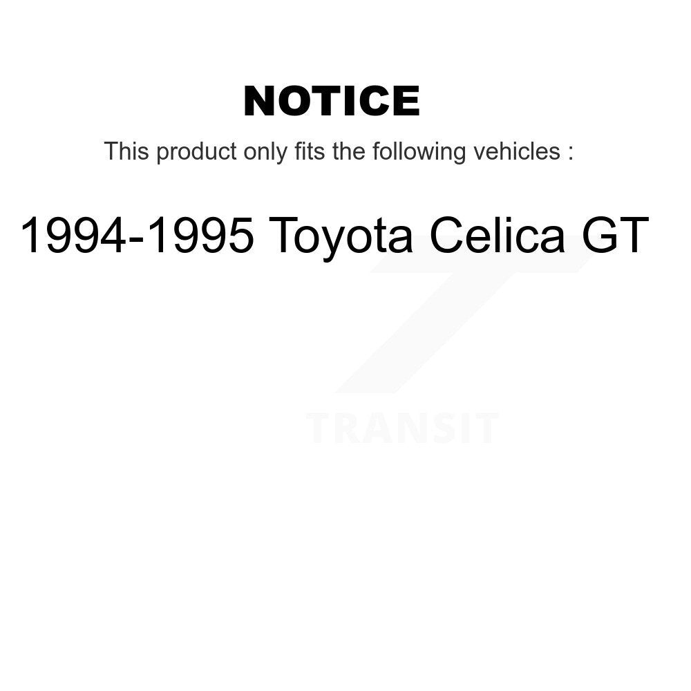 Semi-Metallic Brake Pads Drum Shoe Front Rear Kit For 1994-1995 Toyota Celica GT