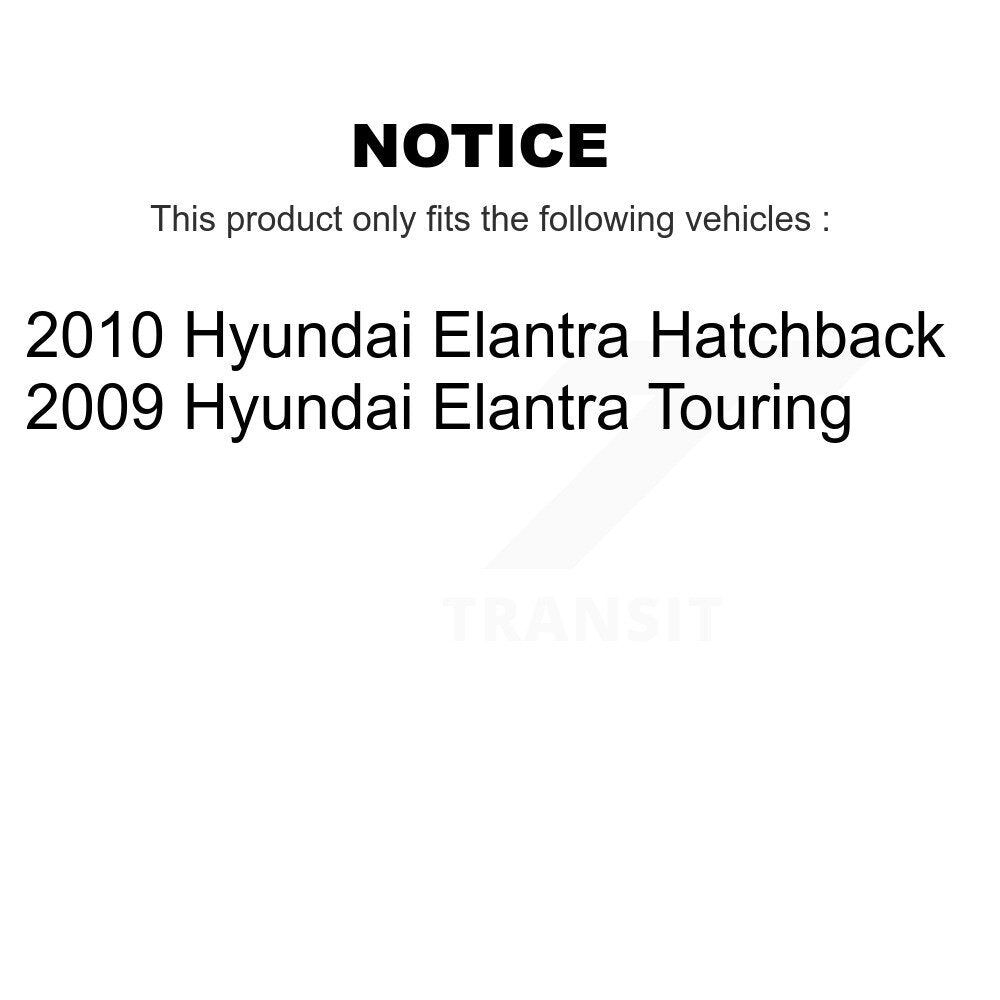 Semi-Metallic Brake Pads And Drum Shoes Front Rear Kit For Hyundai Elantra