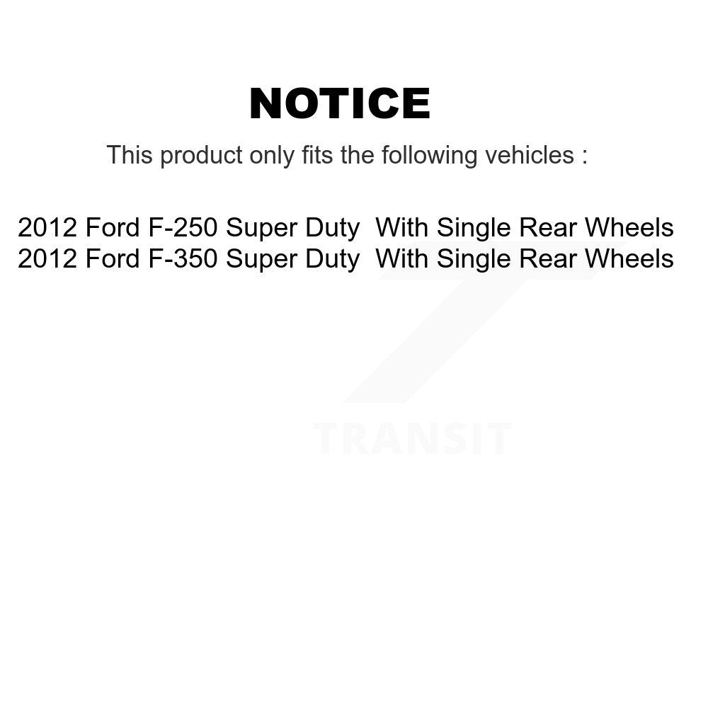 Semi-Metallic Brake Pads & Parking Shoe Front Rear Kit For Ford F-350 Super Duty