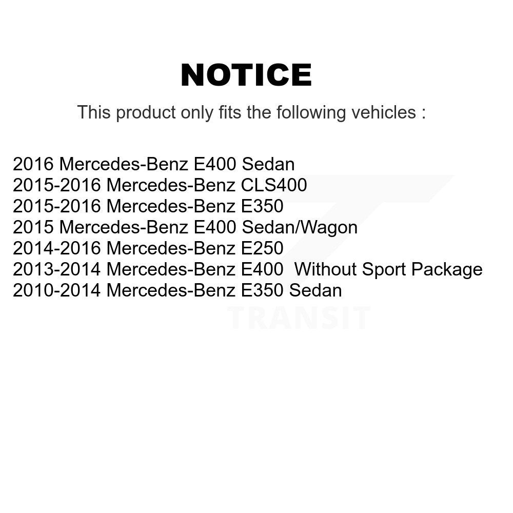 Semi-Metallic Brake Pads Parking Shoe Front Rear Kit For Mercedes-Benz E350 E400