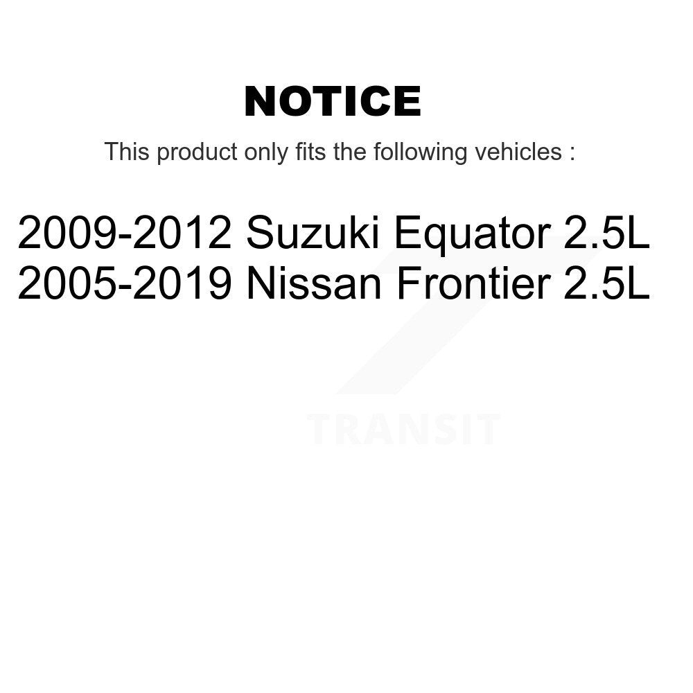 Coated Disc Brake Rotors Front Pair For Nissan Frontier Suzuki Equator