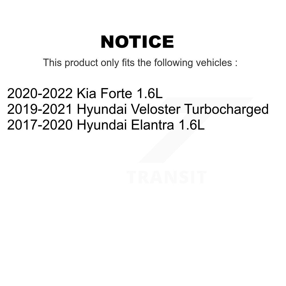 Coated Brake Rotors Front Rear Kit For Hyundai Elantra Kia Forte Forte5 Veloster