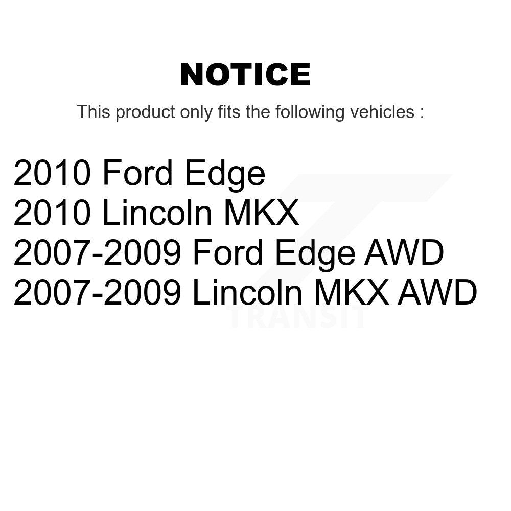 Coated Disc Brake Rotors Front Rear Kit For Ford Edge Lincoln MKX