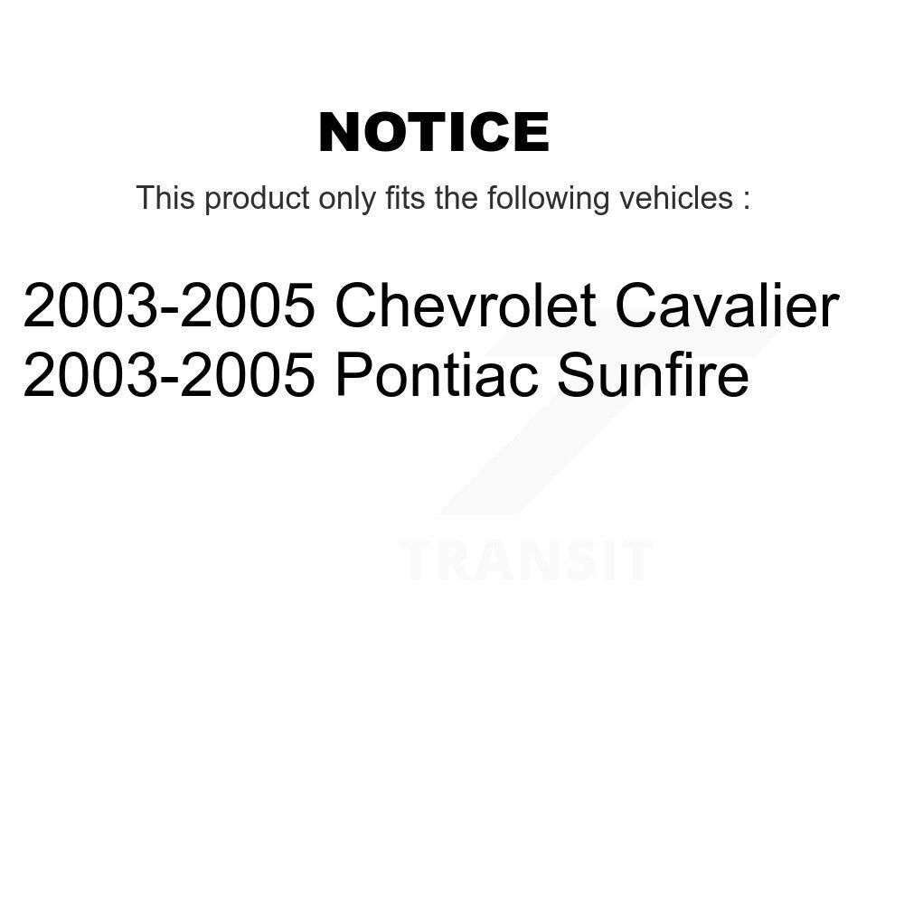 Brake Rotor Drum Front Rear Kit For 2003-2005 Pontiac Sunfire Chevrolet Cavalier