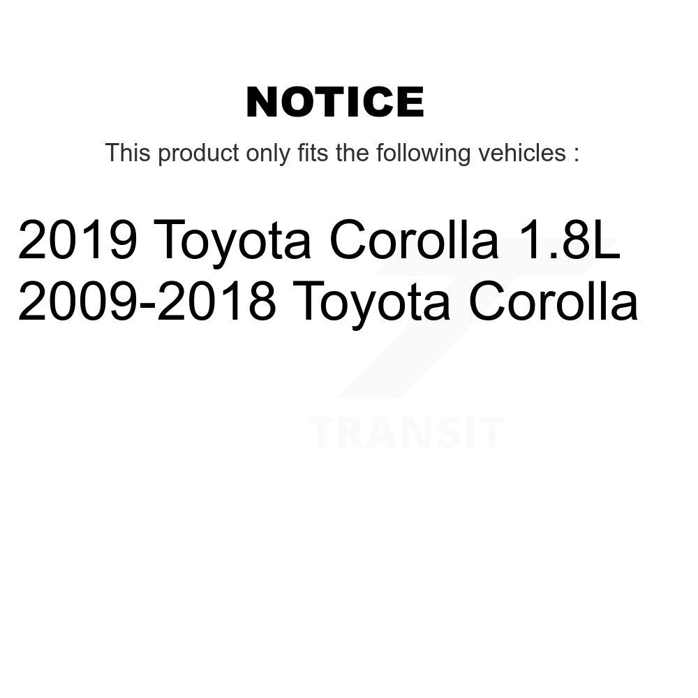 Disc Brake Rotors Drums Kit Front Rear For Toyota Corolla