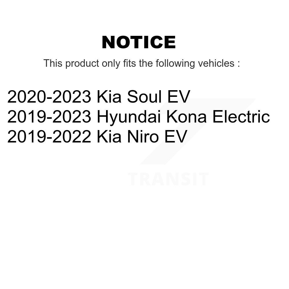 Coat Disc Brake Rotors Front Rear Kit For Hyundai Kona Electric Kia Soul EV Niro