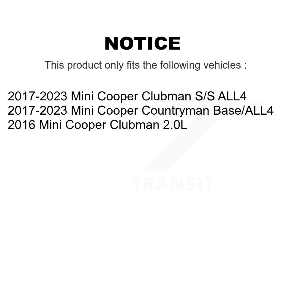 Coated Disc Brake Rotors Front Rear Kit For Mini Cooper Countryman Clubman