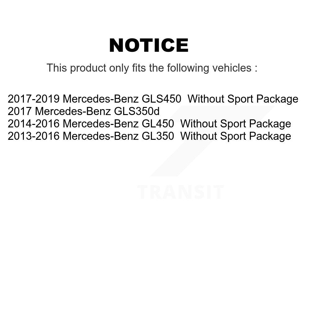 Coated Brake Rotors Front Rear Kit For Mercedes-Benz GL350 GLS450 GL450 GLS350d