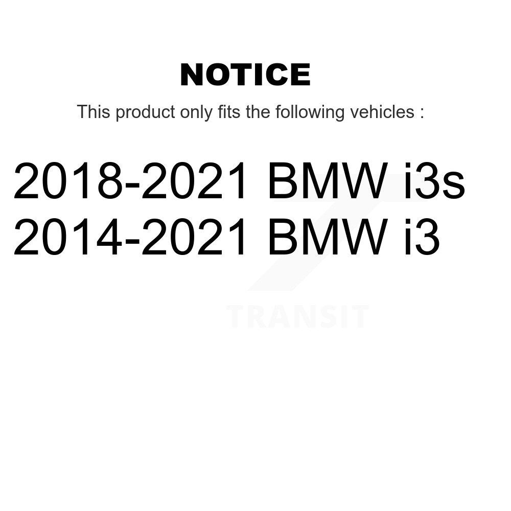 Coated Disc Brake Rotors Front Pair For BMW i3 i3s