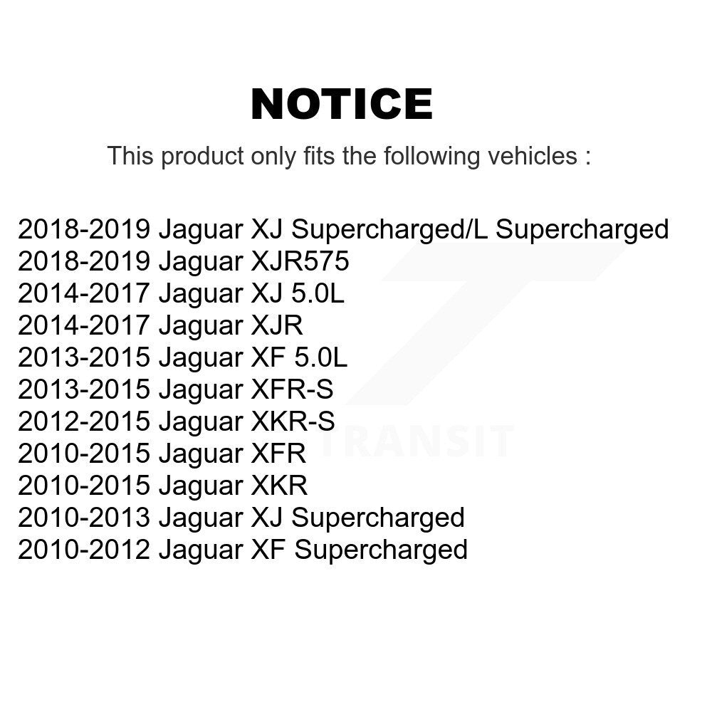 Coat Disc Brake Rotors Rear Pair For Jaguar XF XJ XKR XFR XKR-S XFR-S XJR XJR575