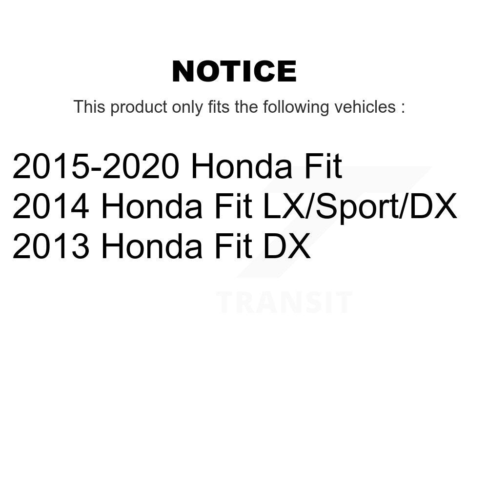 Coated Brake Drums Rear Pair For Honda Fit