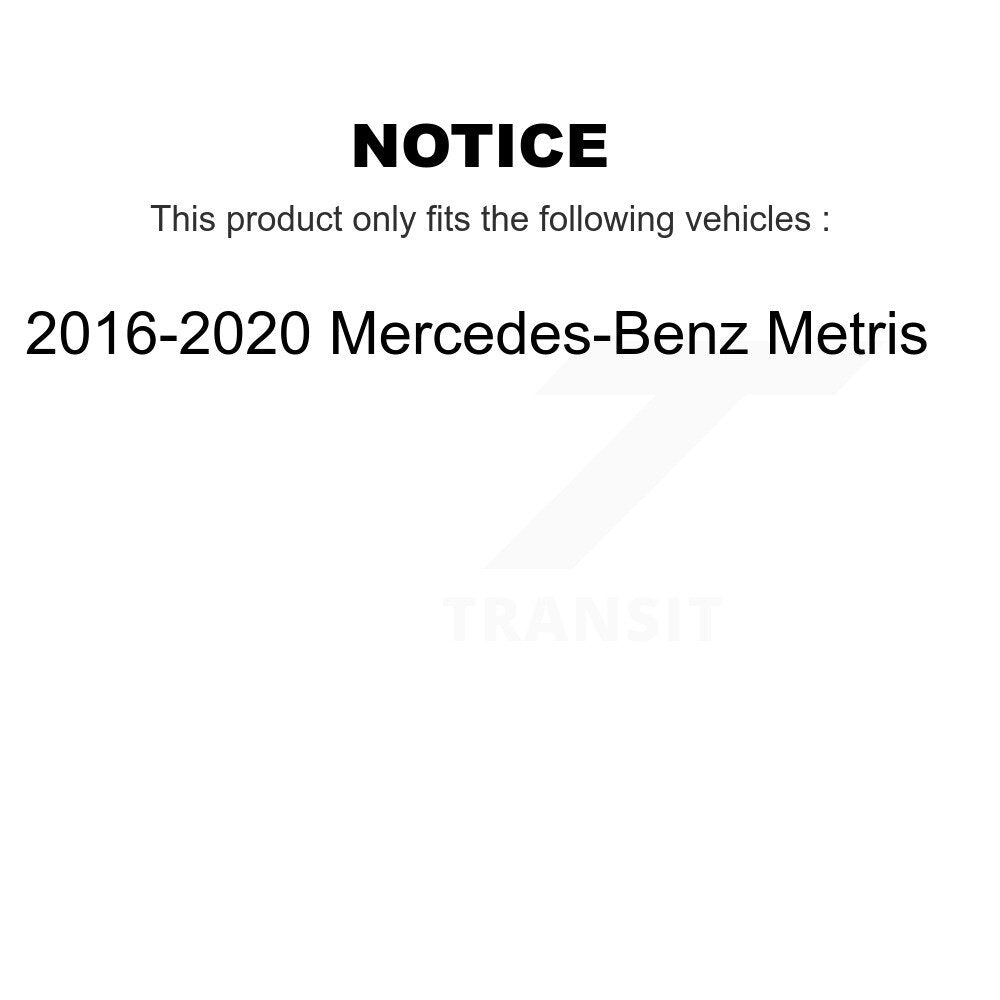 Coated Disc Brake Rotors And Ceramic Pad Front Rear Kit For Mercedes-Benz Metris