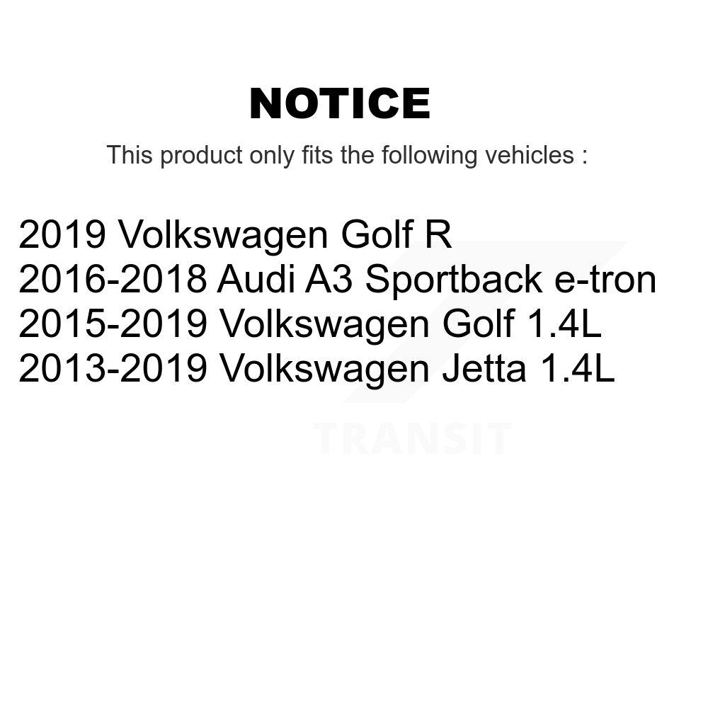 Ignition Coil (4 Pack) For Volkswagen Jetta Golf Audi A3 Sportback e-tron