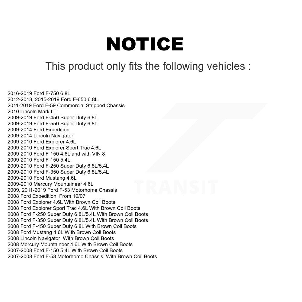 Ignition Coil (10 Pack) For Ford F-150 F-350 Super Duty F-250 Mustang Expedition