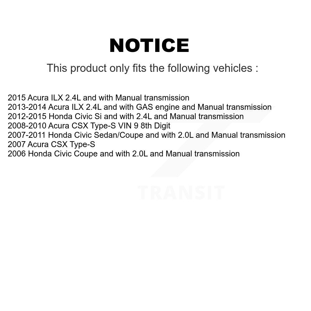 CV Axle Drive And Bearing Front Left Kit For Honda Civic Accord Acura CSX ILX