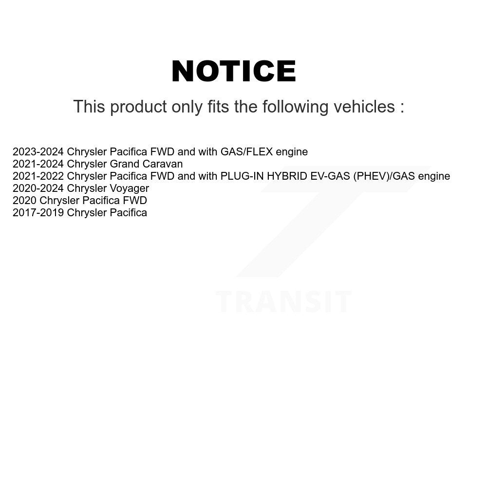 Ceramic Disc Brake Pads Front Rear Kit For Chrysler Pacifica Grand Caravan