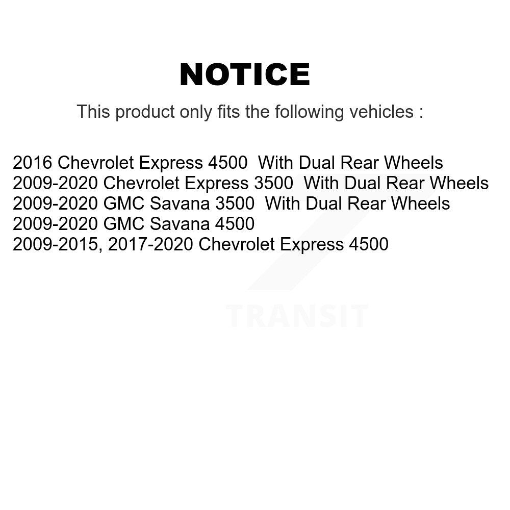 Semi-Metallic Ceramic Disc Brake Pads Front Rear Kit For GMC Savana 3500 Express
