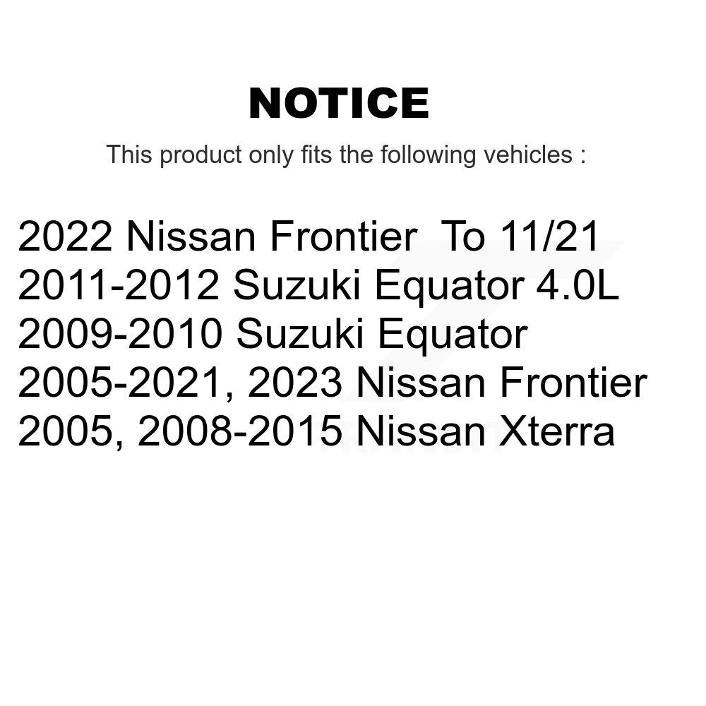 Ceramic Disc Brake Pads Front Rear Kit For Nissan Frontier Xterra Suzuki Equator