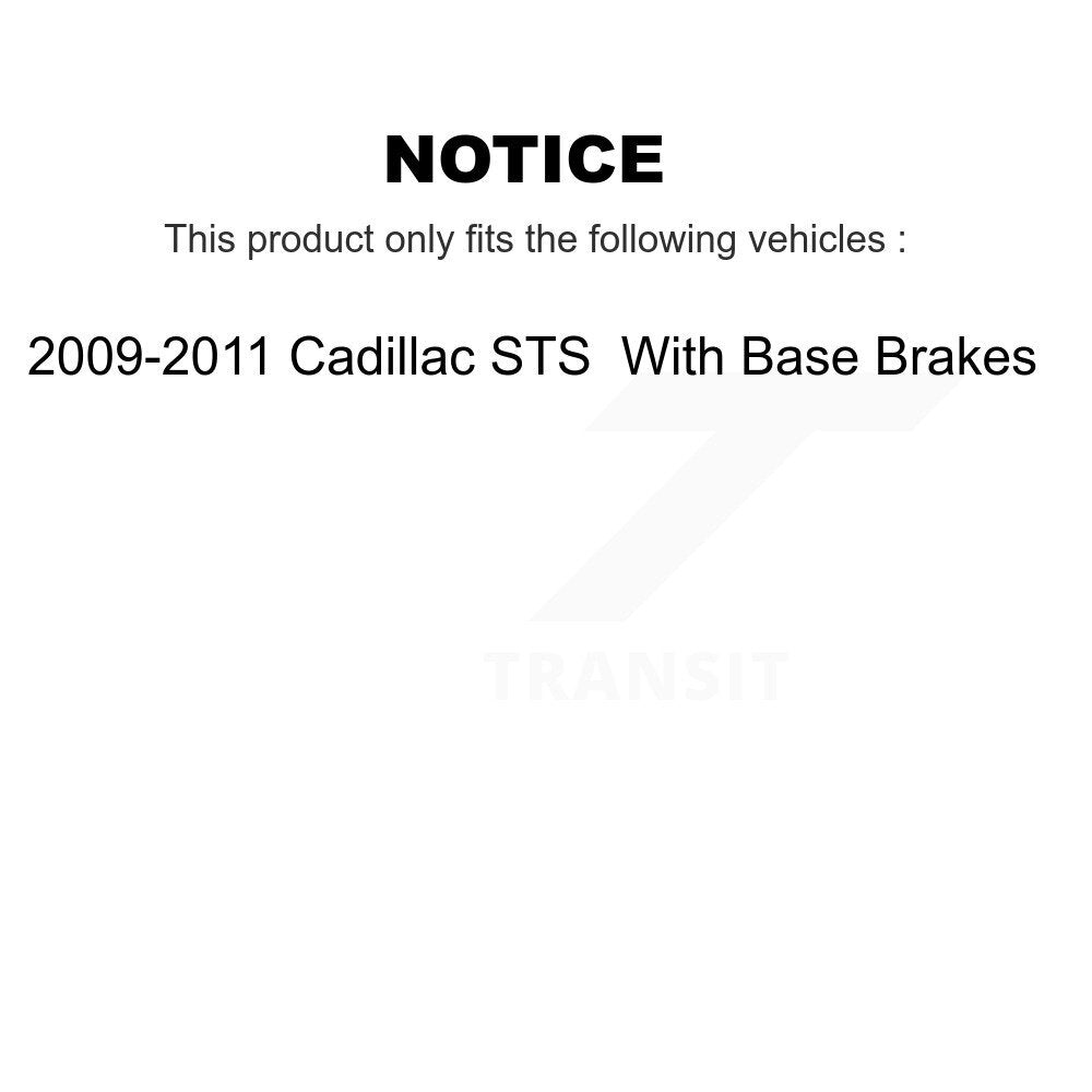 Ceramic Semi-Metallic Disc Brake Pads Front Rear Kit For Cadillac STS