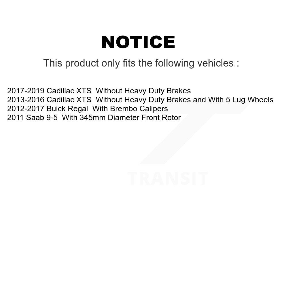 Semi-Metallic Ceramic Disc Brake Pads Front Rear Kit For Buick Regal Cadillac
