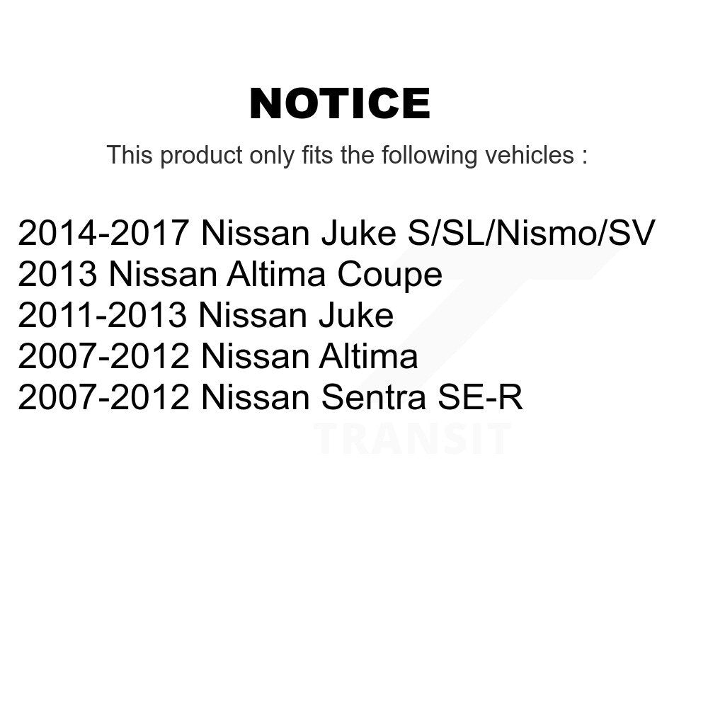 Ceramic Disc Brake Pads Front Rear Kit For Nissan Altima Sentra Juke