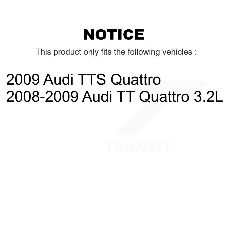 Semi-Metallic Ceramic Disc Brake Pads Front Rear Kit For Audi TT Quattro TTS