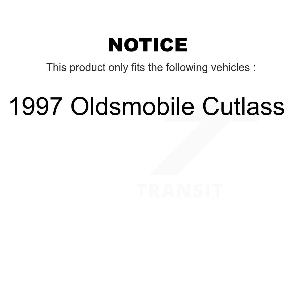 Ceramic Semi-Metallic Disc Brake Pads Front Rear Kit For 1997 Oldsmobile Cutlass