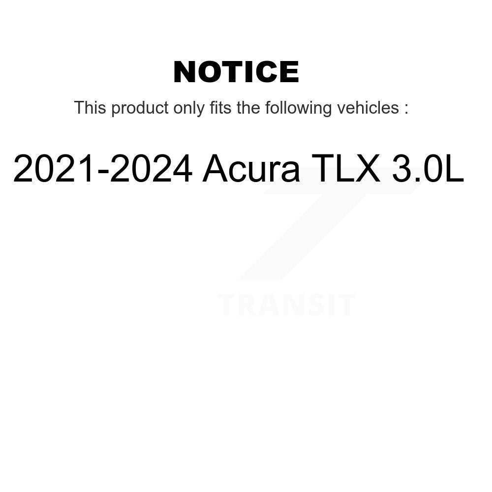 Ceramic Disc Brake Pads Front Rear Kit For 2021-2023 Acura TLX 3.0L