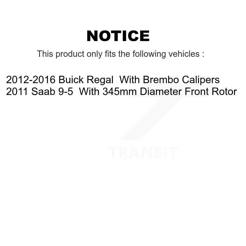Semi-Metallic Ceramic Disc Brake Pads Front Rear Kit For Buick Regal Saab 9-5