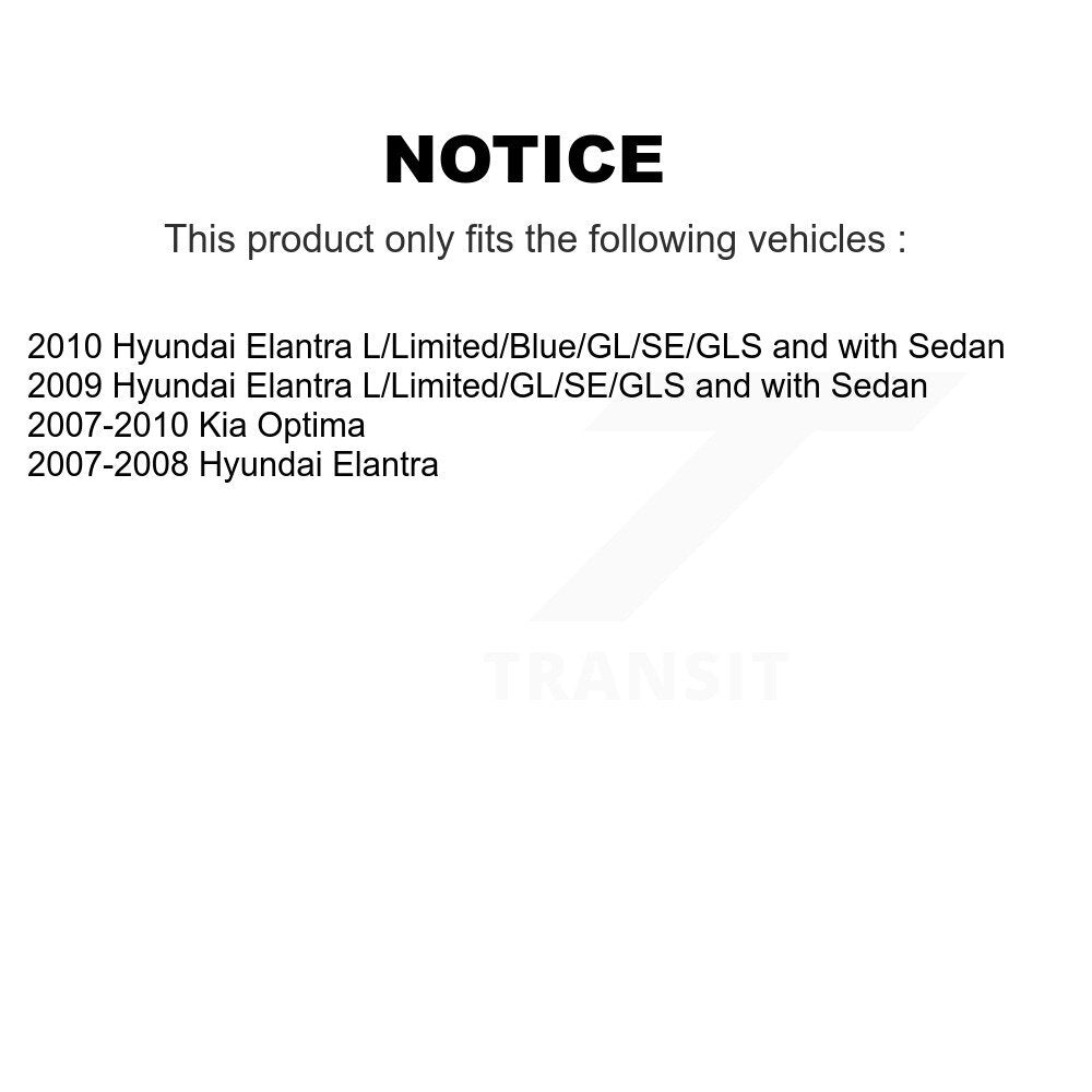 Parking Brake Shoes With Hardware Rear Kit For Hyundai Elantra Kia Optima