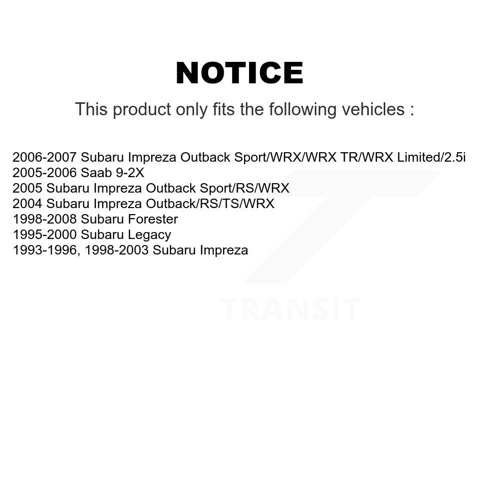 Parking Brake Shoe And Hardware Rear Kit For Subaru Impreza Forester Legacy Saab