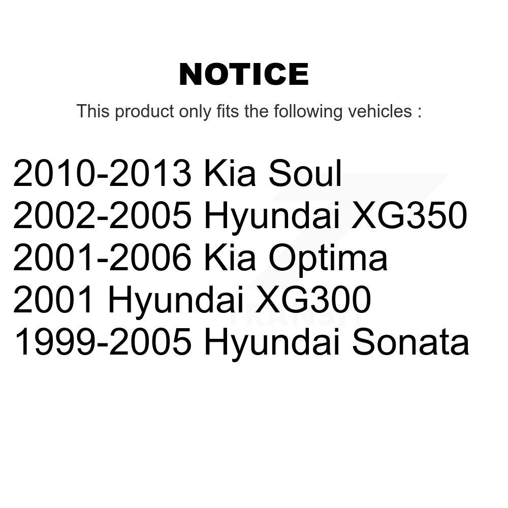 Parking Brake Shoes & Hardware Rear Kit For Kia Soul Hyundai Sonata Optima XG350