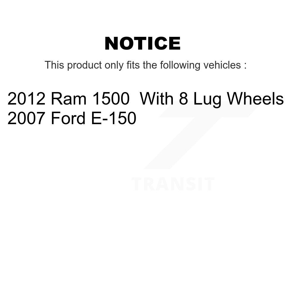 Parking Brake Shoes With Hardware Rear Kit For Ram 1500 Ford E-150