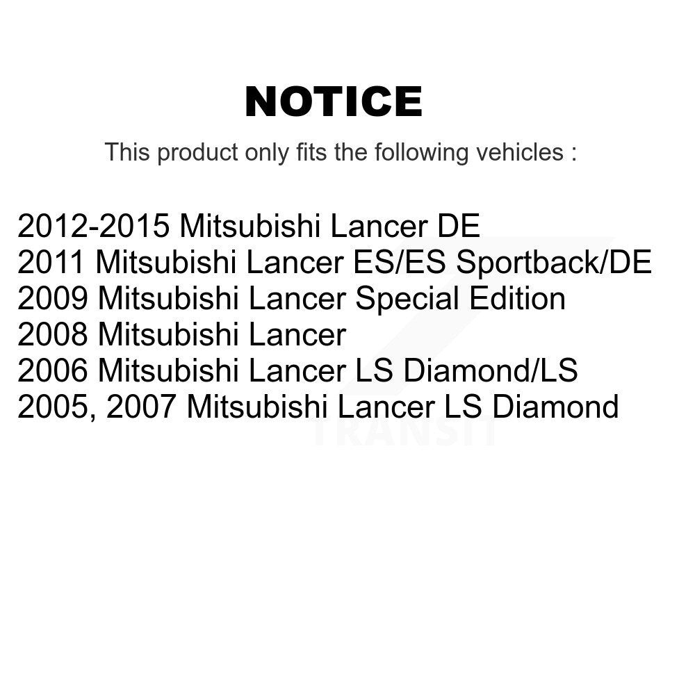 Drum Brake Shoes With Hardware Rear Kit For Mitsubishi Lancer