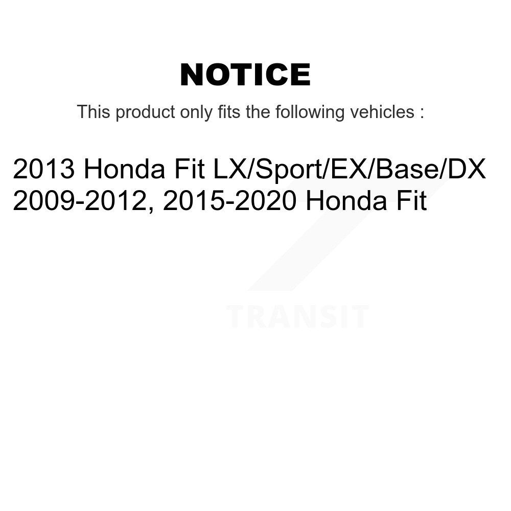 Ceramic Disc Brake Pads Front Rear Kit For Honda Fit