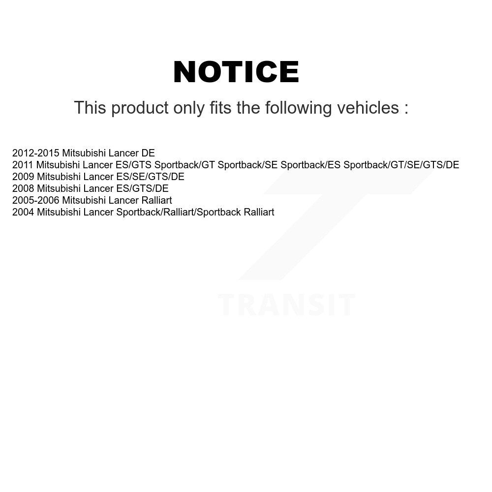 Ceramic Disc Brake Pads Front Rear Kit For Mitsubishi Lancer