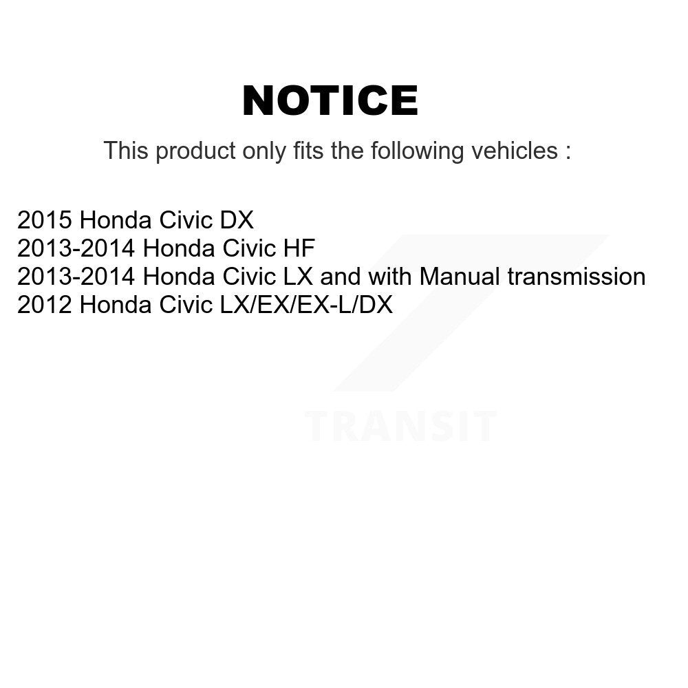 Ceramic Disc Brake Pads Front Rear Kit For Honda Civic