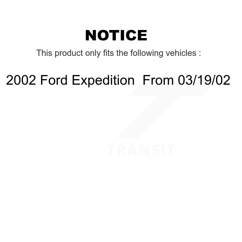 Semi-Metallic Disc Brake Pads Front Rear Kit For Ford Expedition From 03 19 02