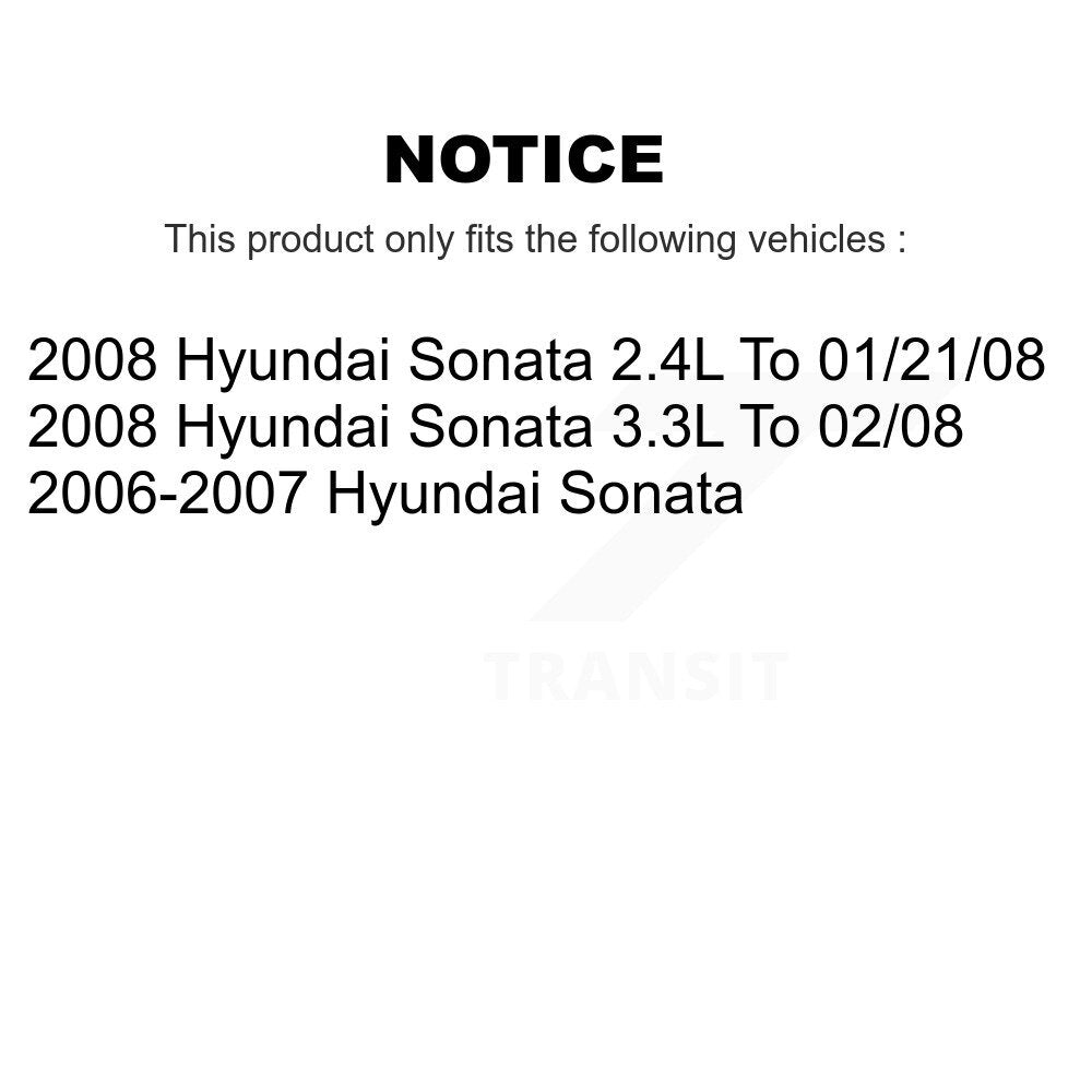 Ceramic Disc Brake Pads Front Rear Kit For Hyundai Sonata
