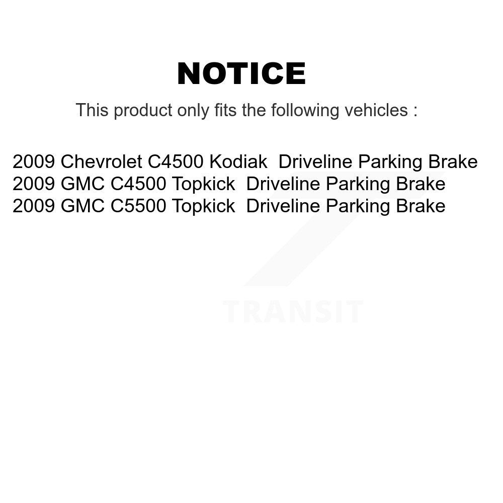 Semi-Metallic Disc Brake Pads Front Rear Kit For 2009 GMC Chevrolet C4500 Kodiak