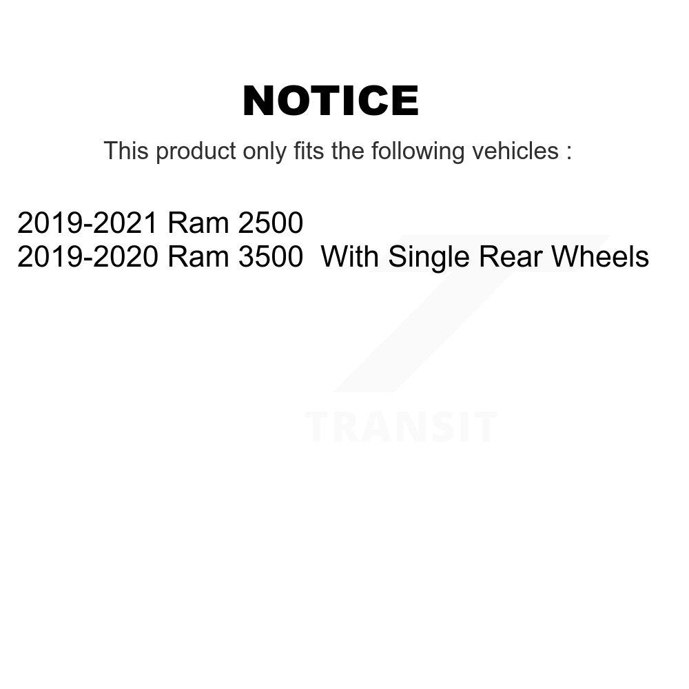 Semi-Metallic Disc Brake Pads Front Rear Kit For Ram 2500 3500