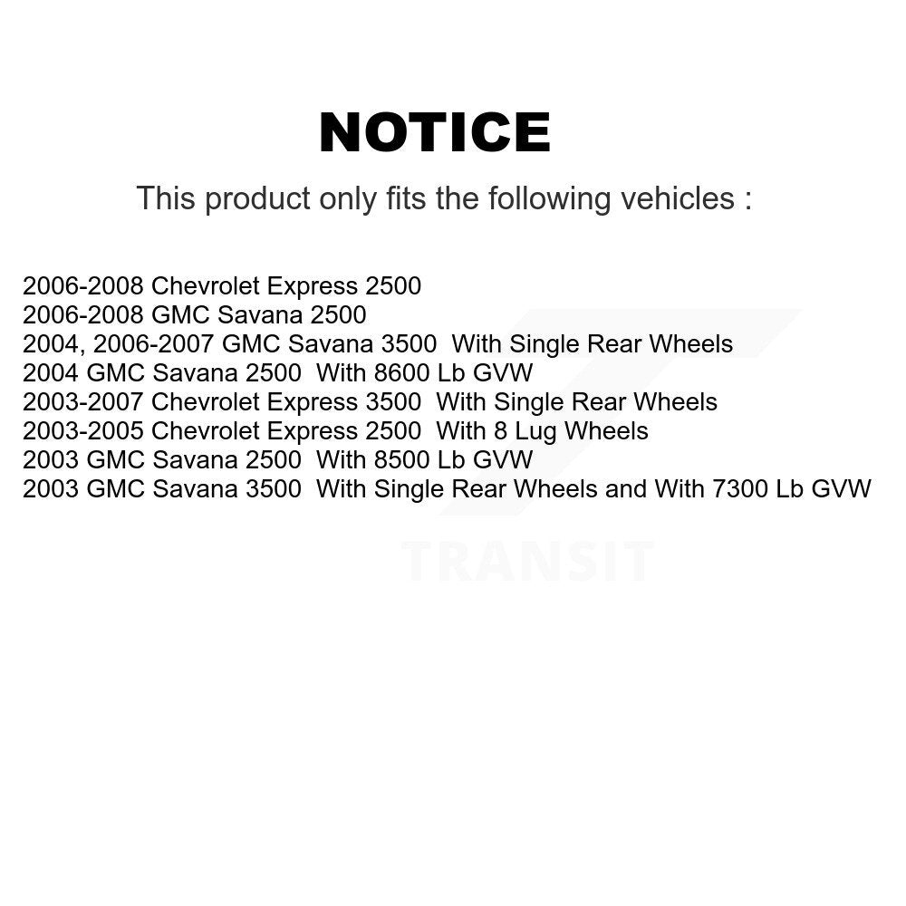 Ceramic Disc Brake Pads Front Rear Kit For Chevrolet GMC Express 2500 3500