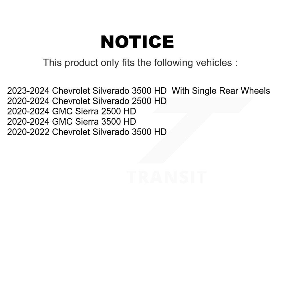 Semi-Metallic Ceramic Disc Brake Pads Front Rear Kit For GMC Chevrolet Sierra HD