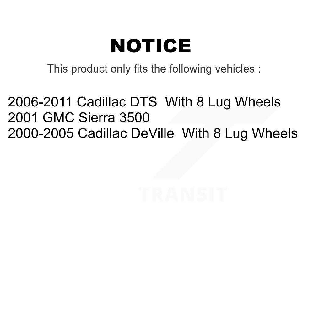 Semi-Metallic Brake Pads Front Rear Kit For Cadillac DTS DeVille GMC Sierra 3500