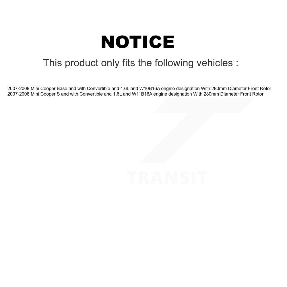 Semi-Metallic Disc Brake Pads And Wear Sensors Front Rear Kit For Mini Cooper
