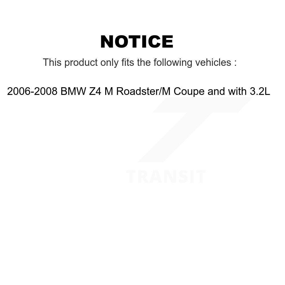 Semi-Metallic Disc Brake Pads And Wear Sensors Front Rear Kit (5Pc) For BMW Z4