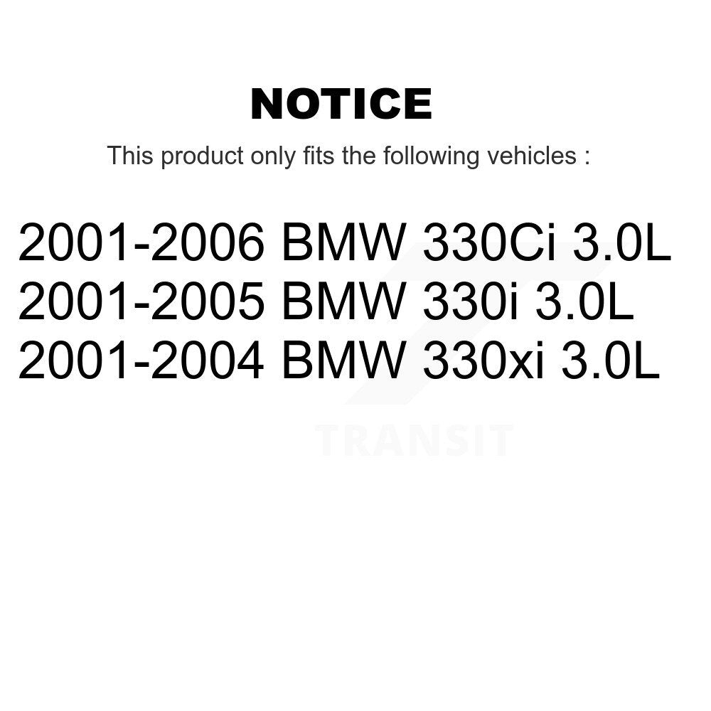 Semi-Metallic Disc Brake Pads Wear Sensor Rear Kit For BMW 330Ci 330i 330xi 3.0L