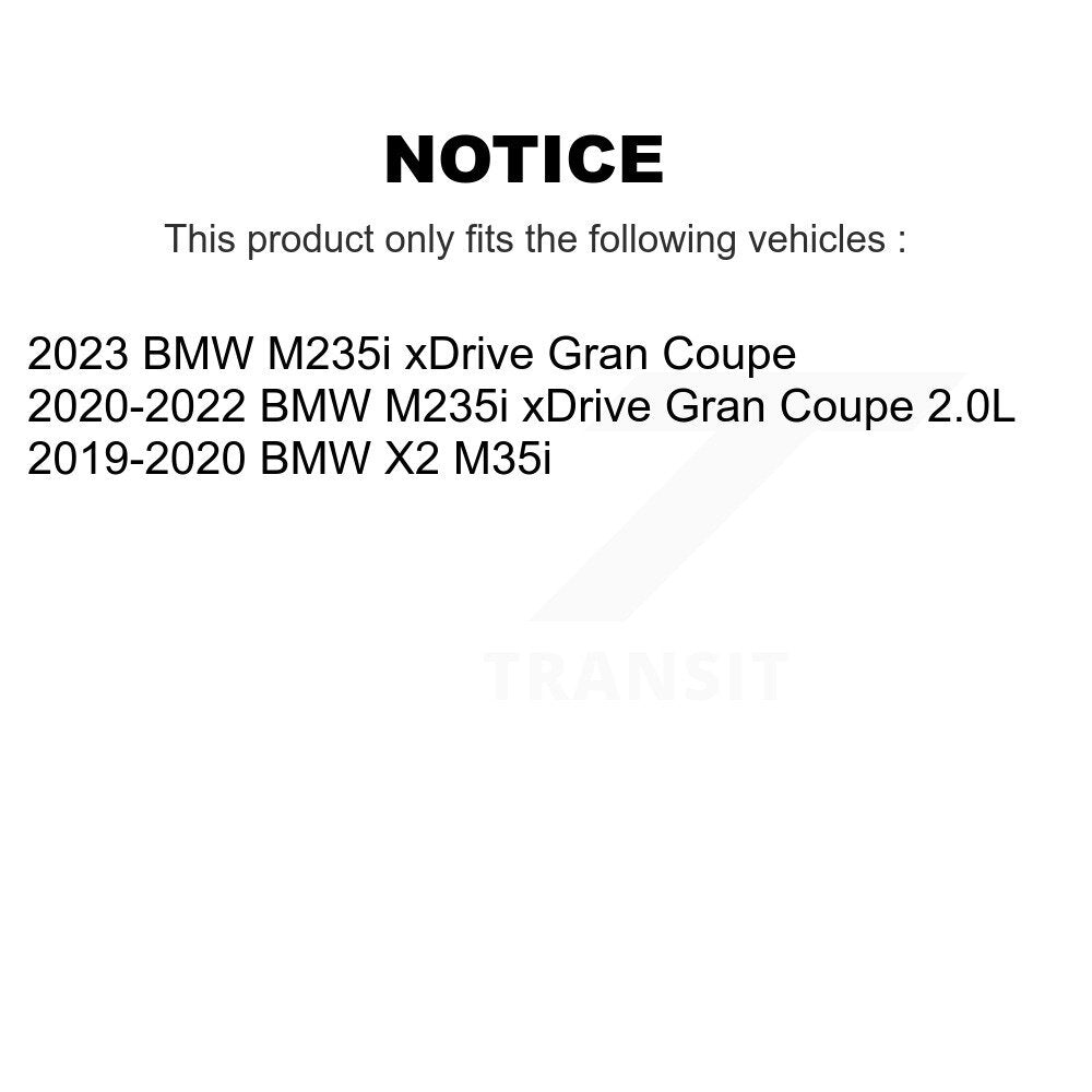Semi-Metallic Brake Pads Wear Sensor Rear Kit For BMW X2 M235i xDrive Gran Coupe