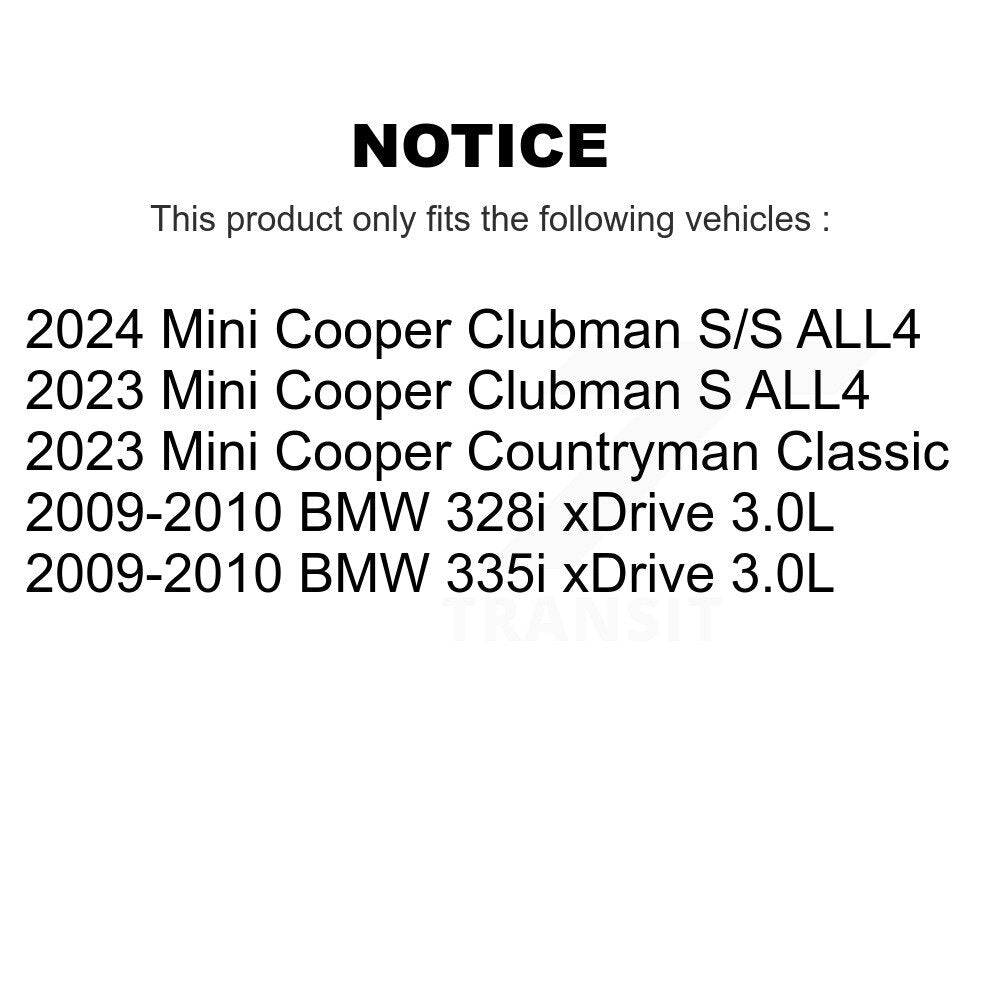 Brake Pads Wear Sensor (2 Pack) Front For BMW 328i xDrive 335i Mini Cooper